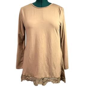 Soft Warm Cozy Stretchy Crew Neck Long Sleeve Tunic Top Blouse No Tags